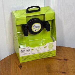 OneClick Adjustable Phone Holder - Black and Green NWT